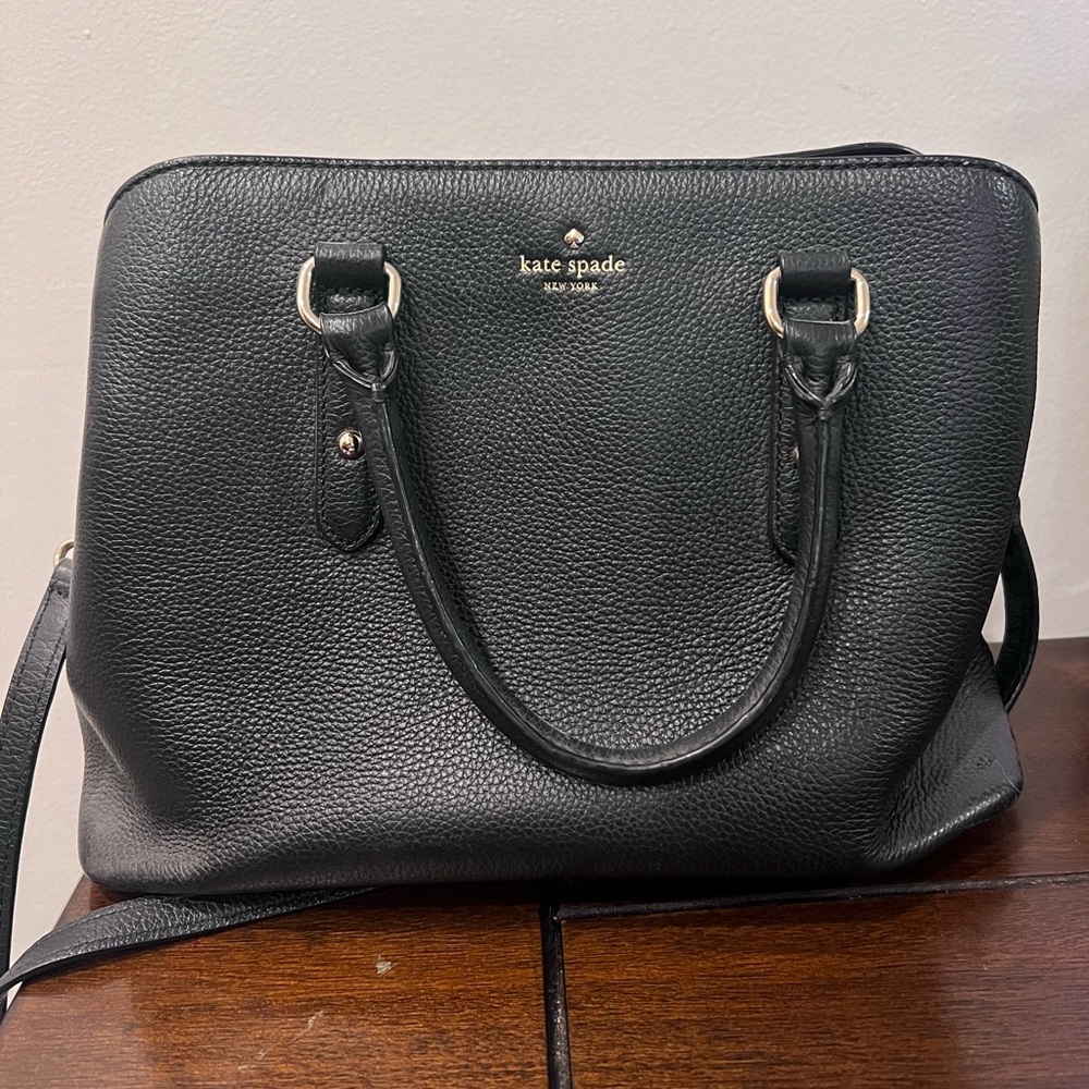 Black Leather Kate Spade Purse